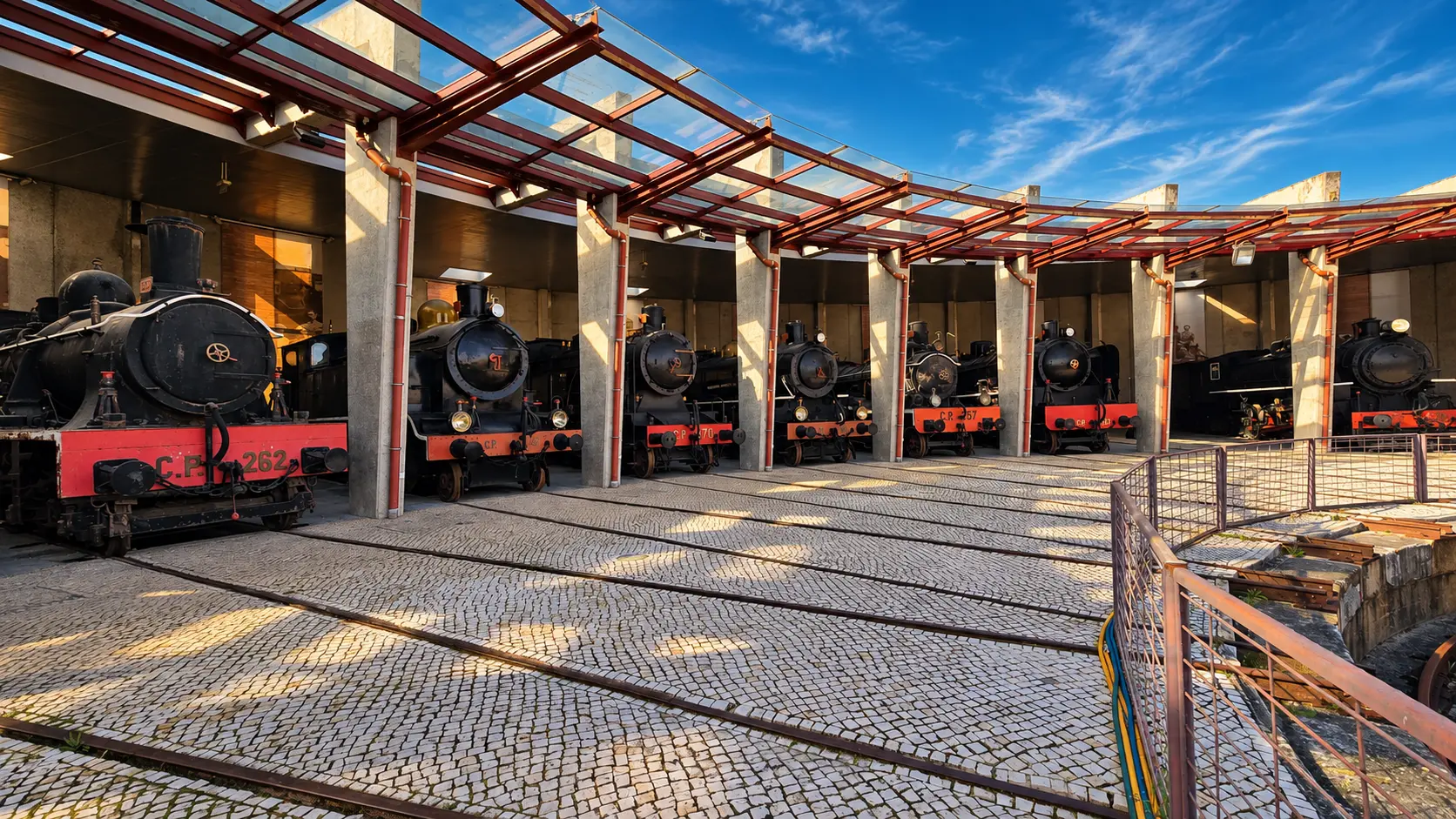 National Railway Museum locomotive roundhouse