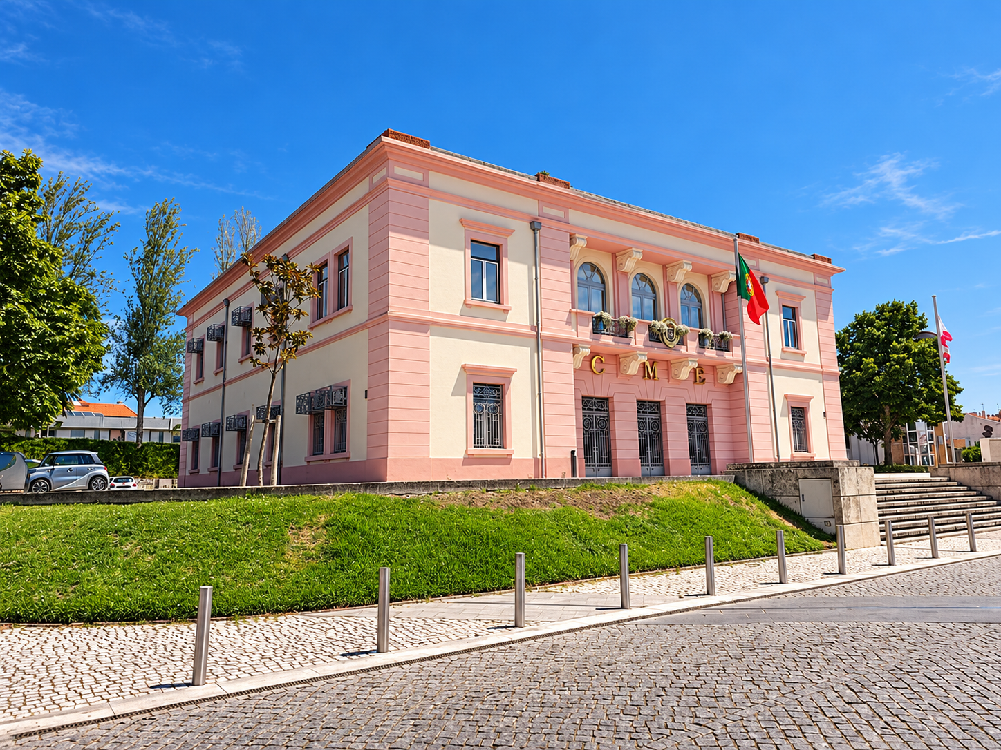 Town hall and its surroundings